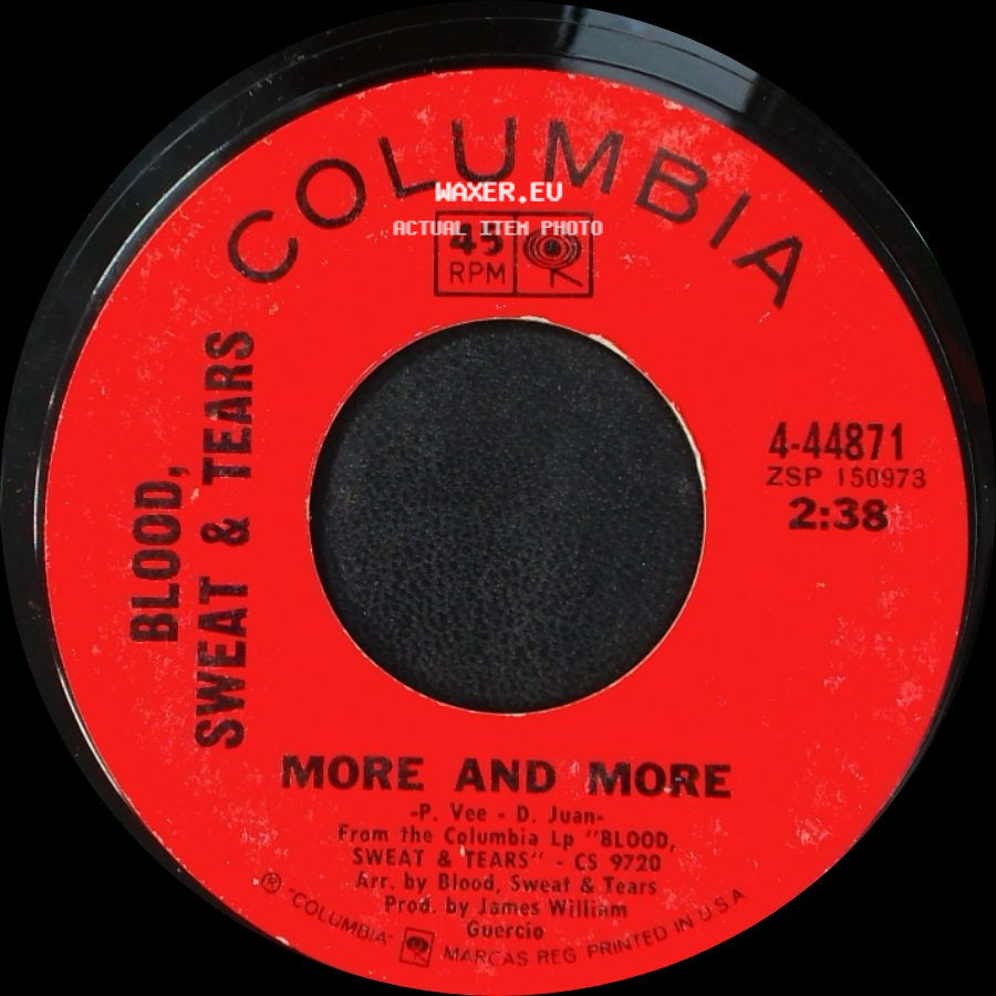 Blood, Sweat & Tears - Spinning Wheel / More And More side B