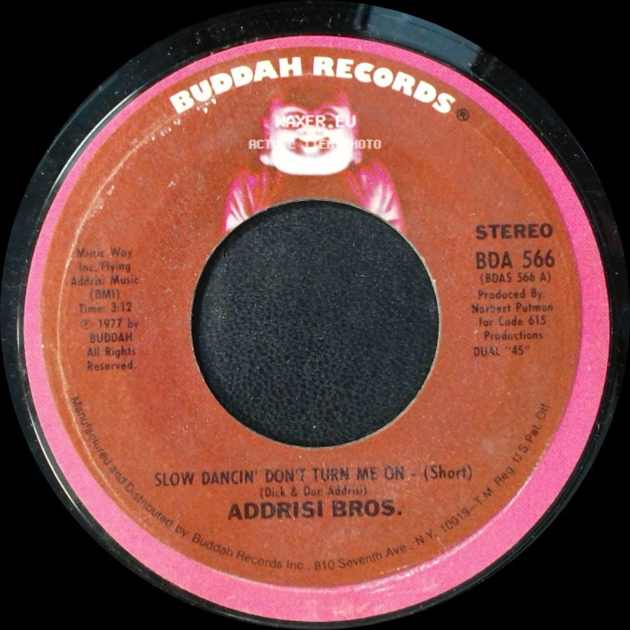 Addrisi Bros. - Slow Dancin' Don't Turn Me On (Long) / Slow Dancin' Don't Turn Me On - (Short) side B
