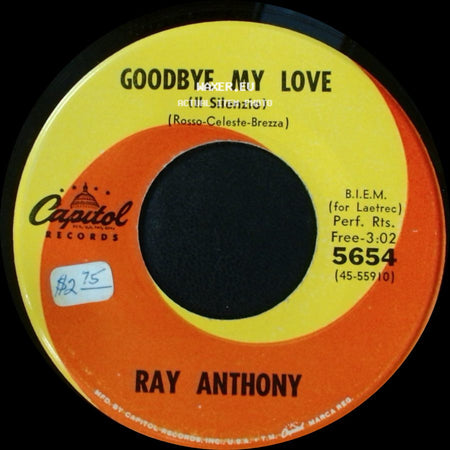 Ray Anthony - Merci Cherie / Goodbye My Love (Il Silenzio) side B