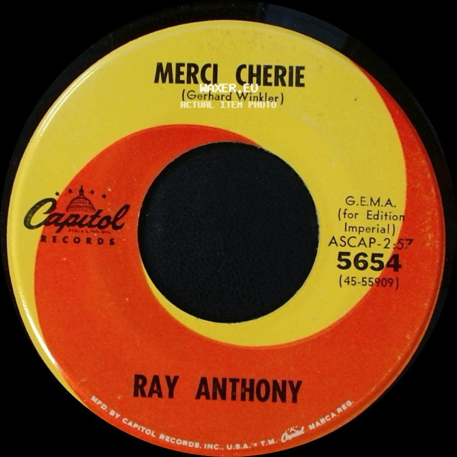 Ray Anthony - Merci Cherie / Goodbye My Love (Il Silenzio) side A