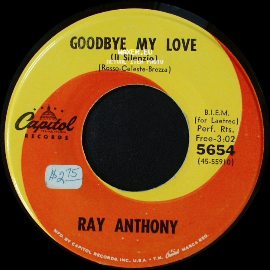 Ray Anthony - Merci Cherie / Goodbye My Love (Il Silenzio) side B