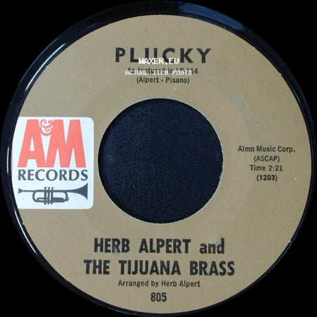 Herb Alpert And The Tijuana Brass - Plucky / The Work Song side A