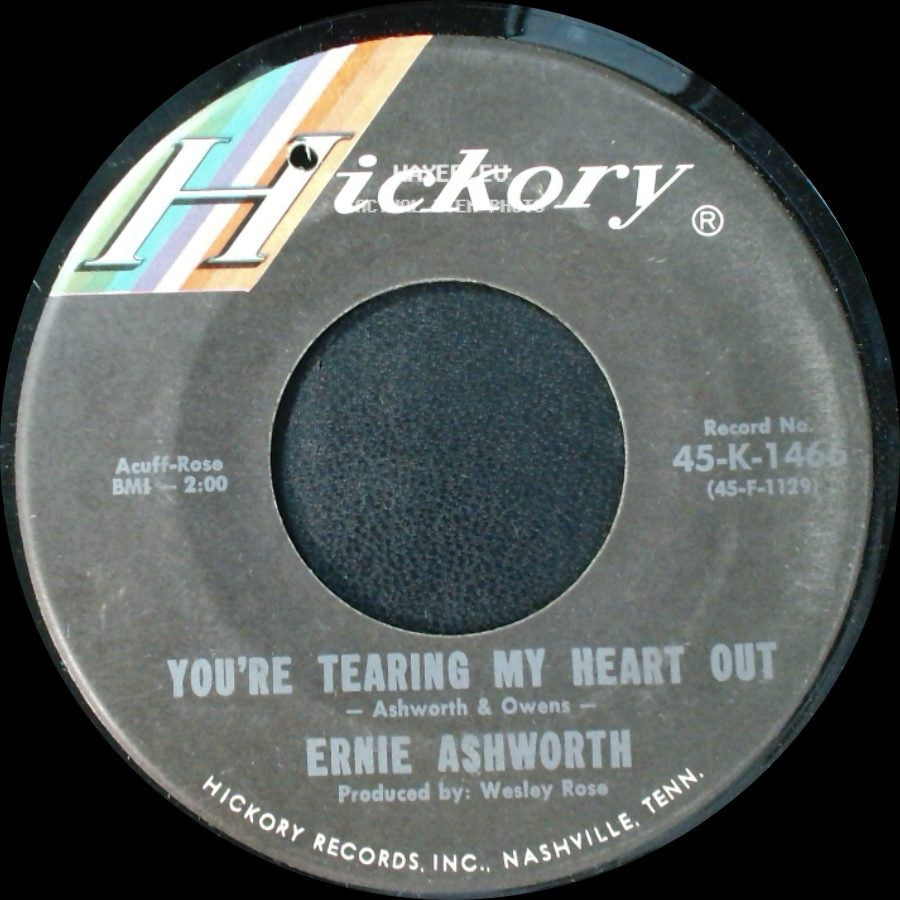 Ernie Ashworth - You're Tearing My Heart Out / My Love For You (Is Like A Mountain Range) side A