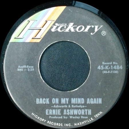 Ernie Ashworth - Tender And True / Back On My Mind Again side B