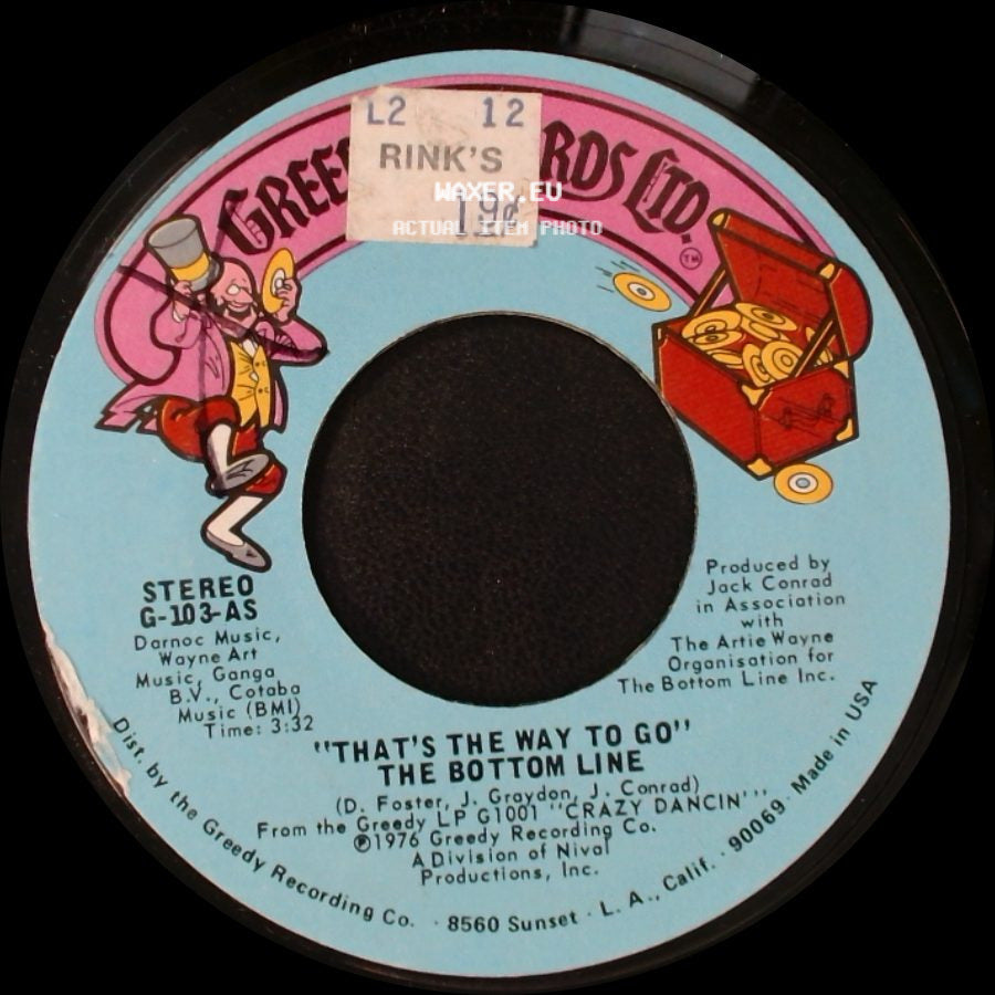 The Bottom Line - Disco Dobro / That's The Way To Go side B