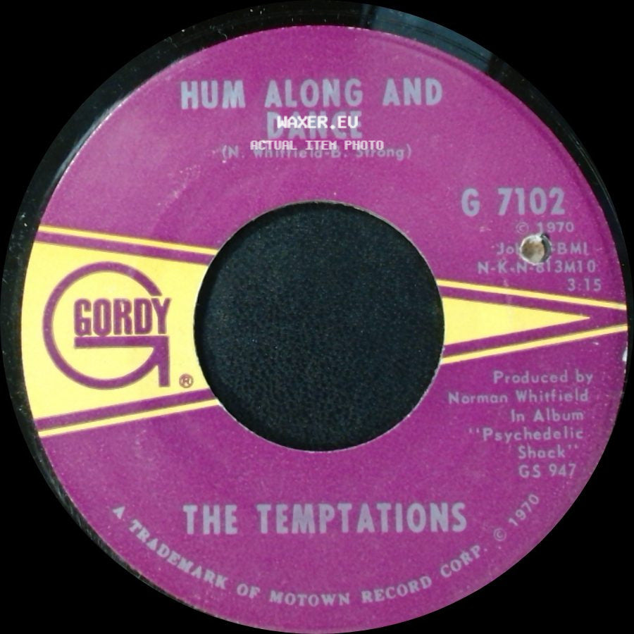 The Temptations - Ungena Za Ulimwengu (Unite The World) / Hum Along And Dance side B