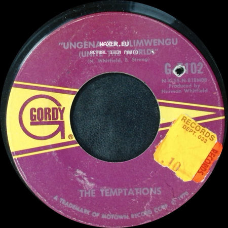 The Temptations - Hum Along And Dance / Ungena Za Ulimwengu (Unite The World) side B