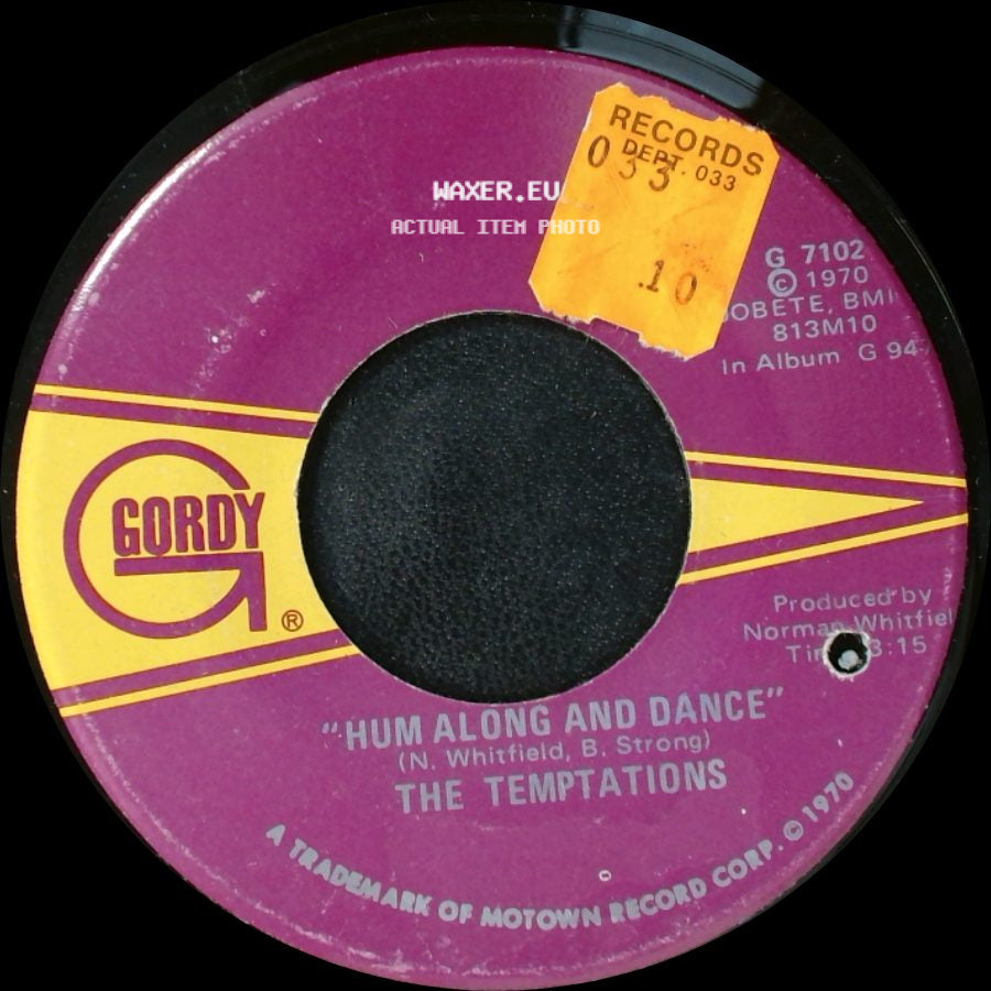 The Temptations - Hum Along And Dance / Ungena Za Ulimwengu (Unite The World) side A