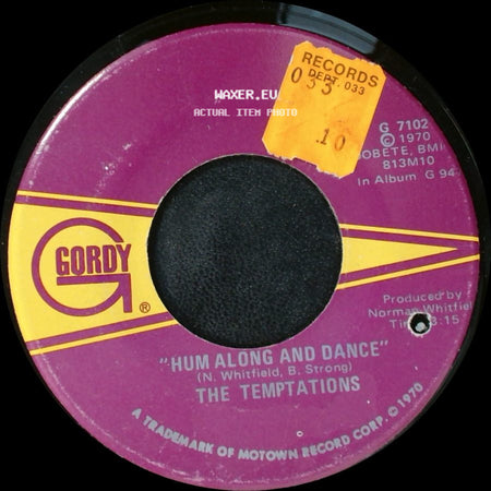The Temptations - Hum Along And Dance / Ungena Za Ulimwengu (Unite The World) side A