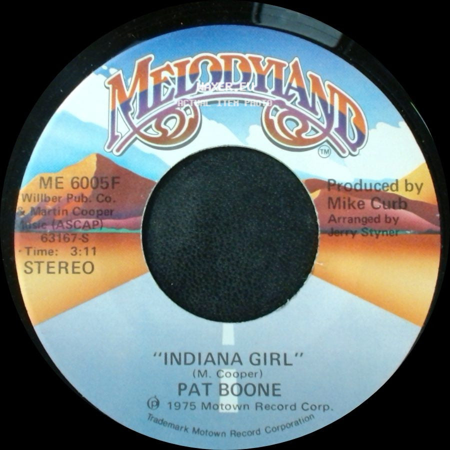 Pat Boone - Indiana Girl / Indiana Girl side A