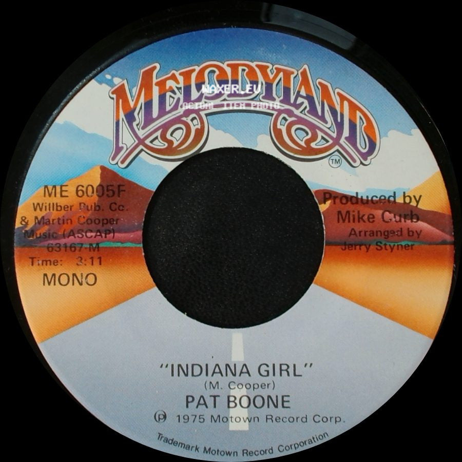Pat Boone - Indiana Girl / Indiana Girl side B