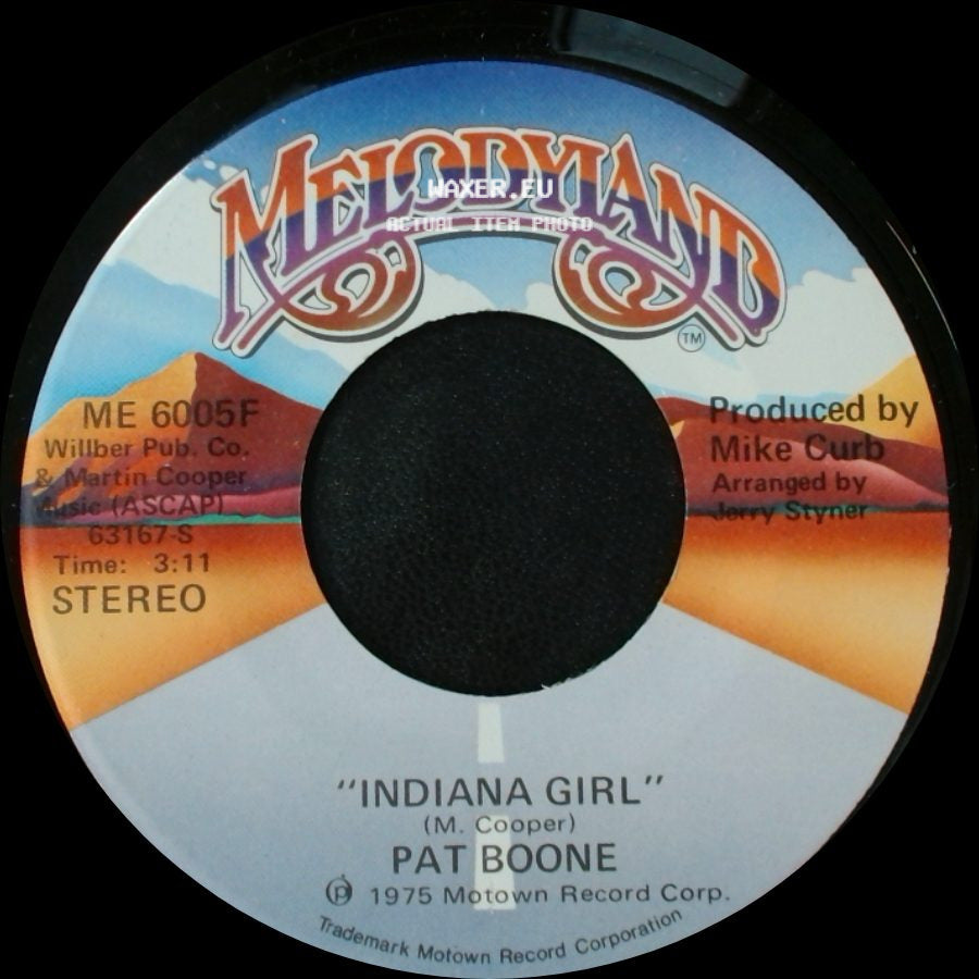 Pat Boone - Indiana Girl / Indiana Girl side A