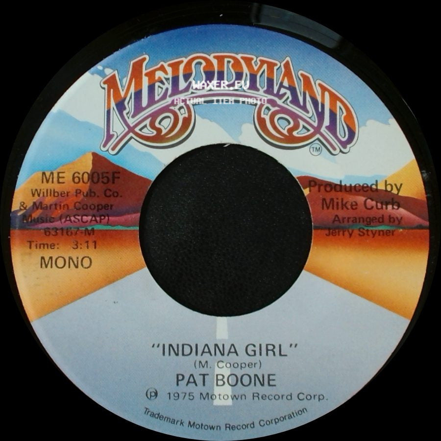 Pat Boone - Indiana Girl / Indiana Girl side A