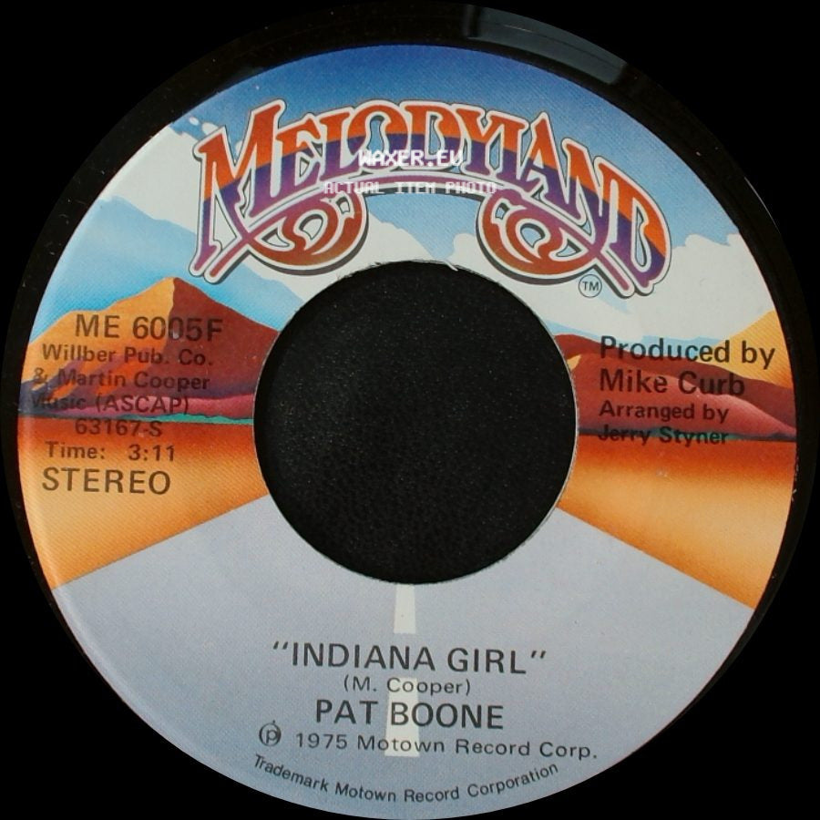 Pat Boone - Indiana Girl / Indiana Girl side B