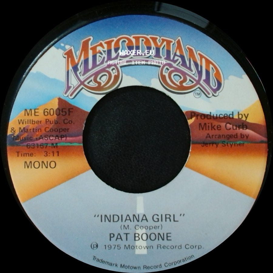 Pat Boone - Indiana Girl / Indiana Girl side A