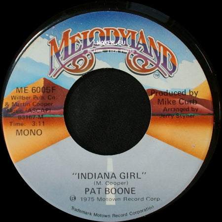 Pat Boone - Indiana Girl / Indiana Girl side A