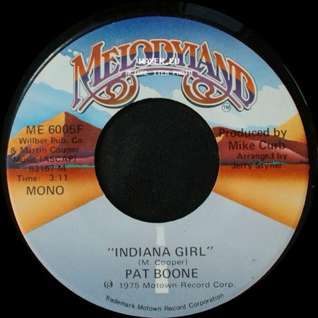 Pat Boone - Indiana Girl / Indiana Girl side A