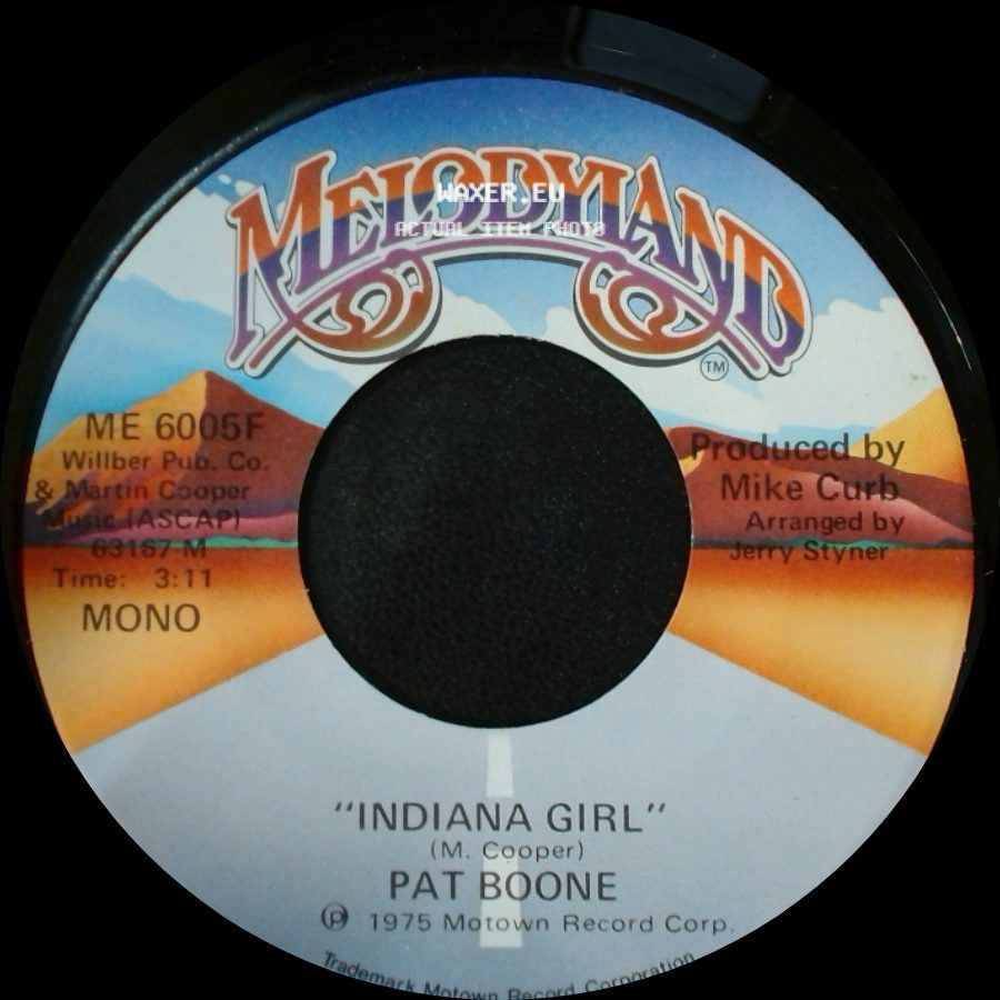 Pat Boone - Indiana Girl / Indiana Girl side A