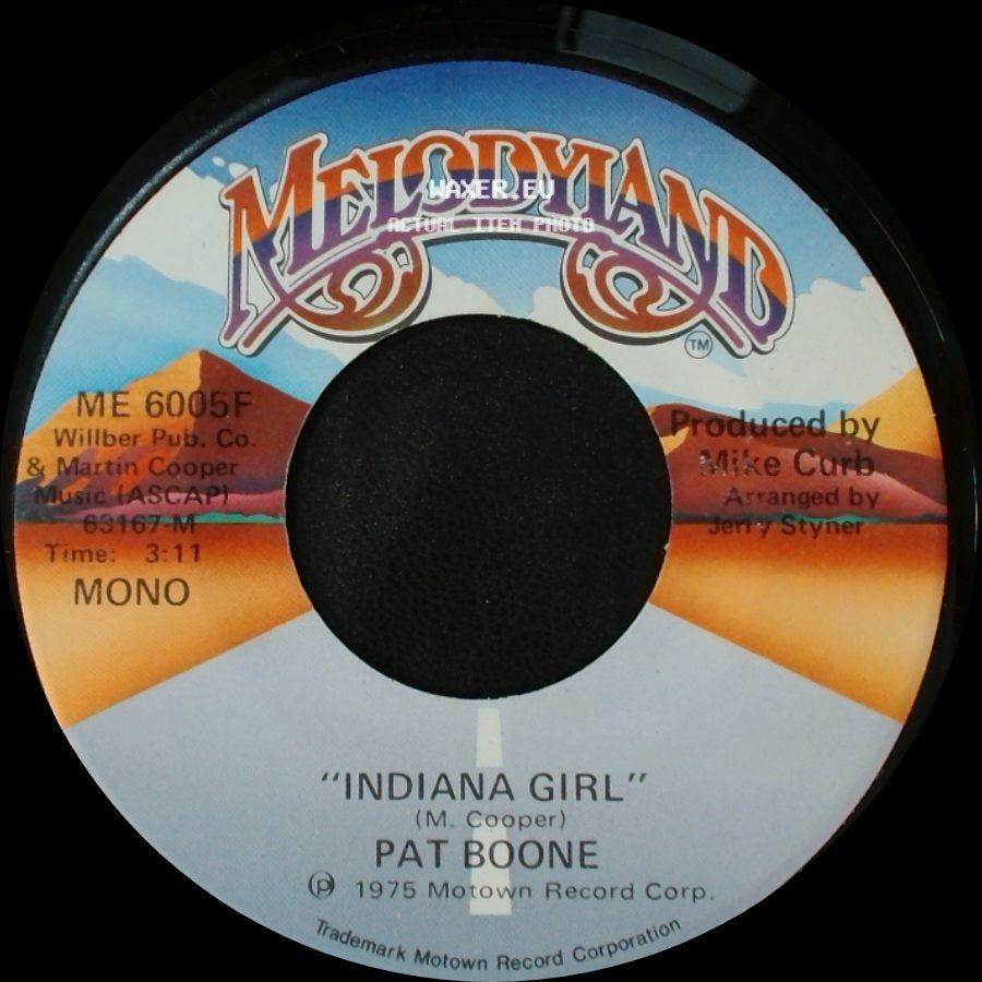 Pat Boone - Indiana Girl / Indiana Girl side B