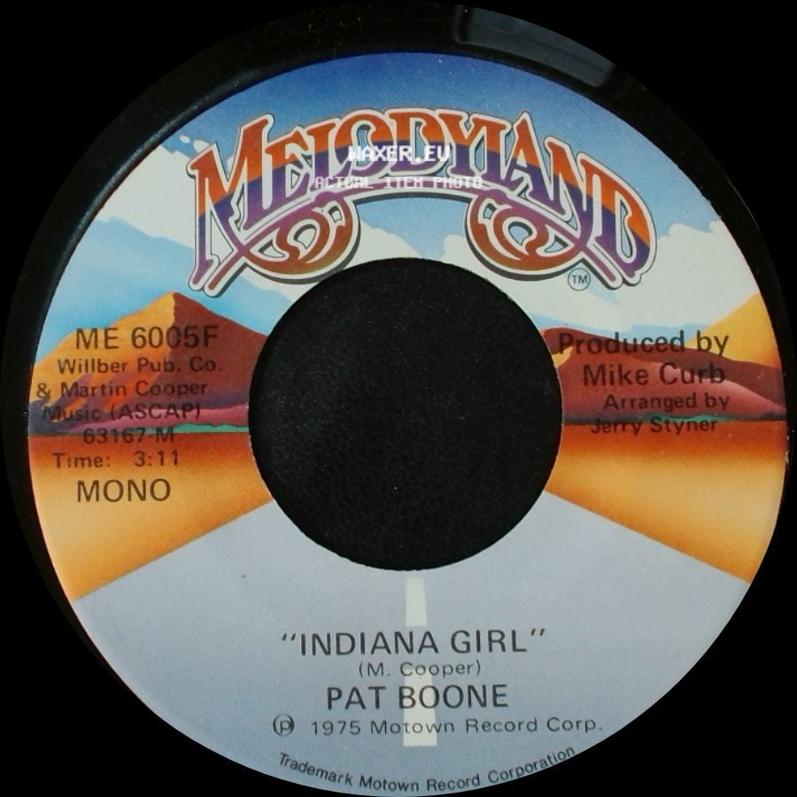 Pat Boone - Indiana Girl / Indiana Girl side A