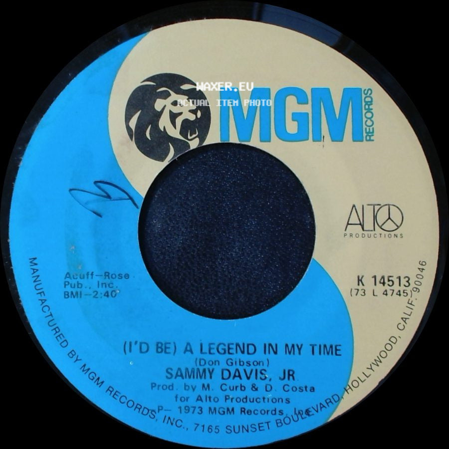 Sammy Davis, Jr. - I'm Not Anyone / (I'd Be) A Legend In My Time side B