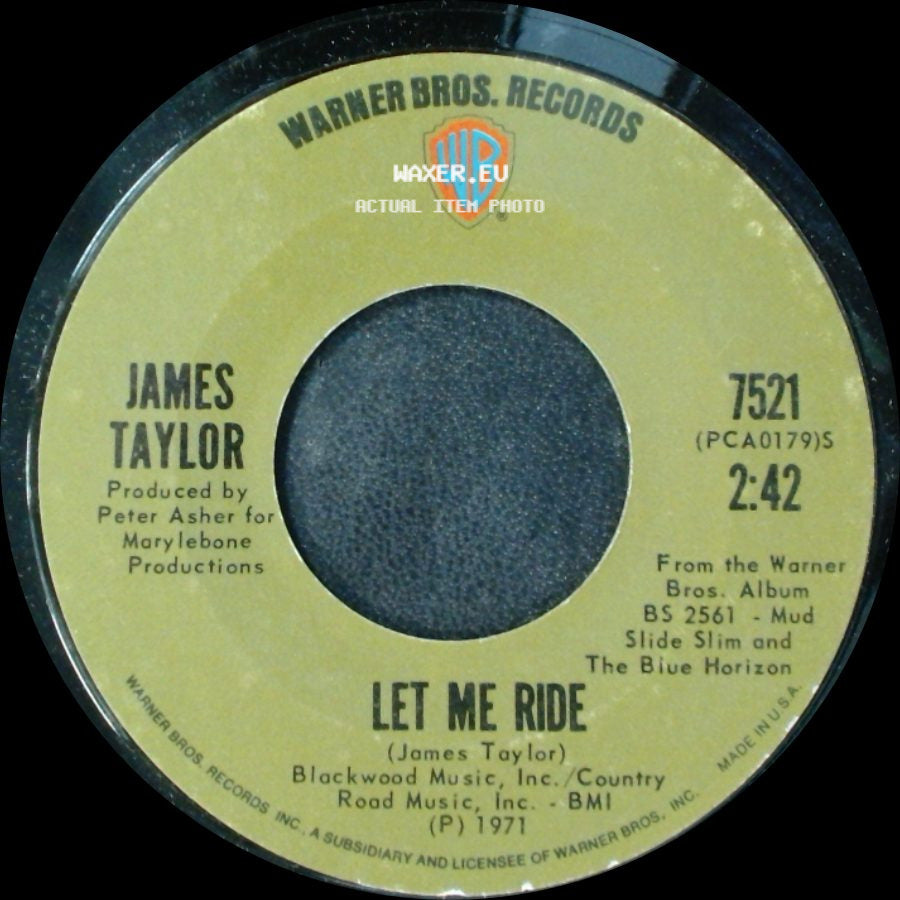 James Taylor - Long Ago And Far Away / Let Me Ride side B