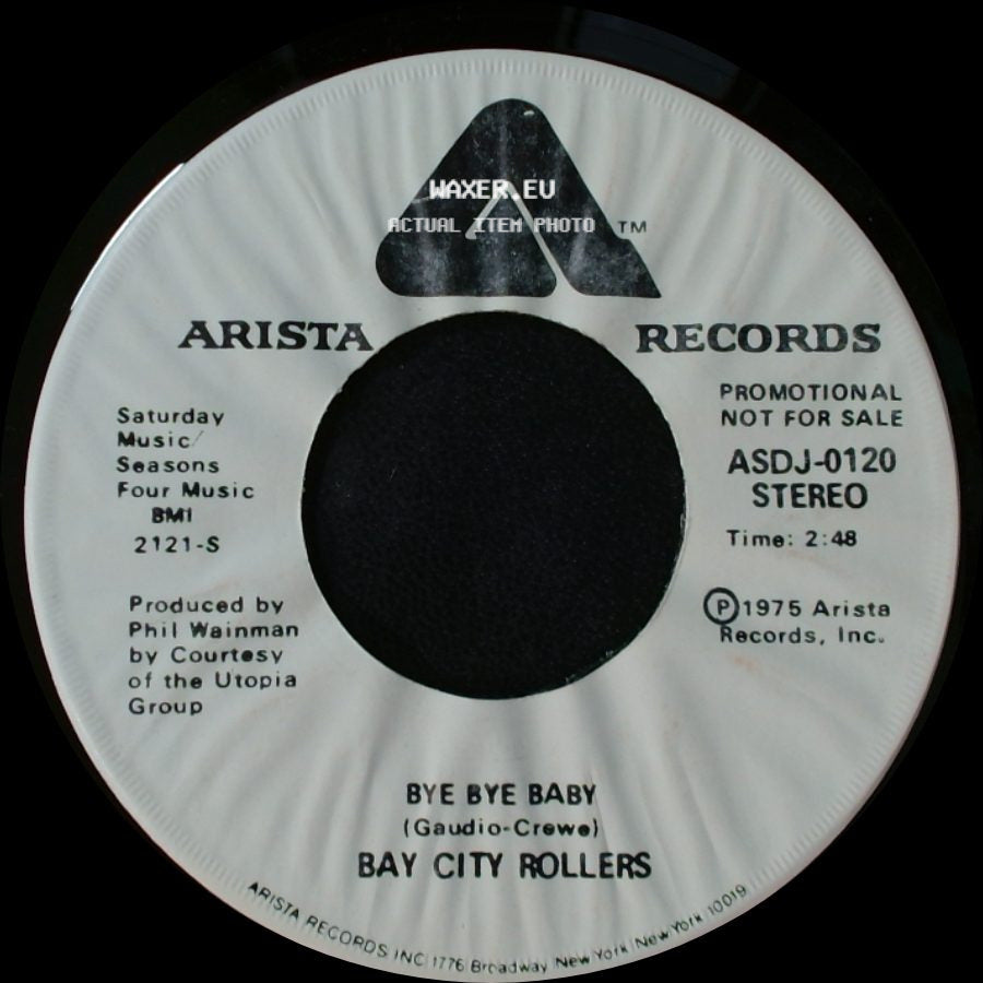 Bay City Rollers - Bye Bye Baby / Bye Bye Baby side A