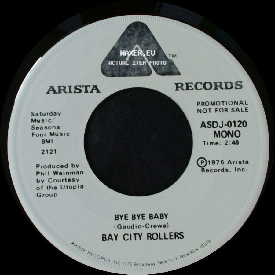 Bay City Rollers - Bye Bye Baby / Bye Bye Baby side B