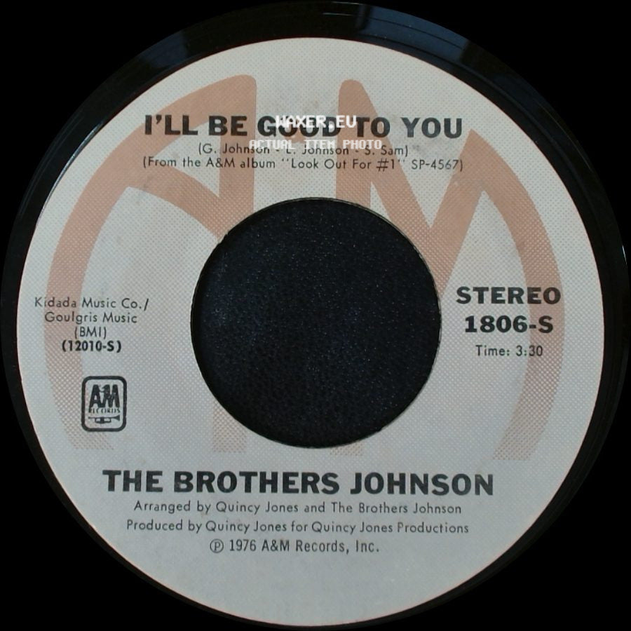 The Brothers Johnson - The Devil / I'll Be Good To You side B