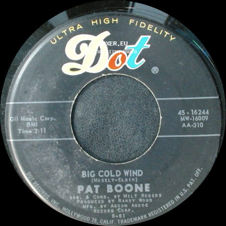 Pat Boone - That's My Desire / Big Cold Wind side B
