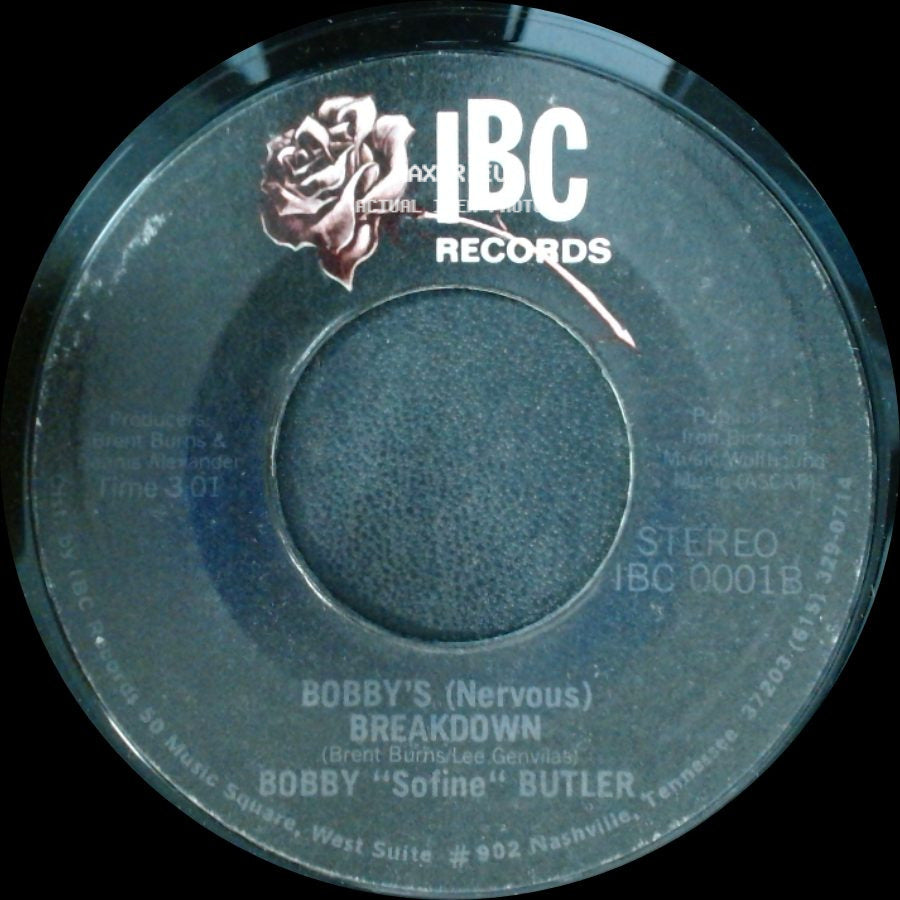 Bobby "Sofine" Butler - Cheaper Crude Or No More Food / Bobby's (Nervous) Breakdown side B