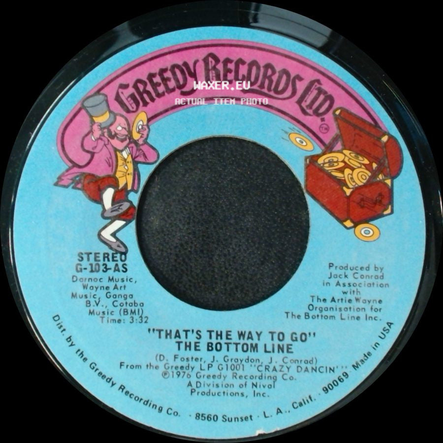 The Bottom Line - Disco Dobro / That's The Way To Go side B