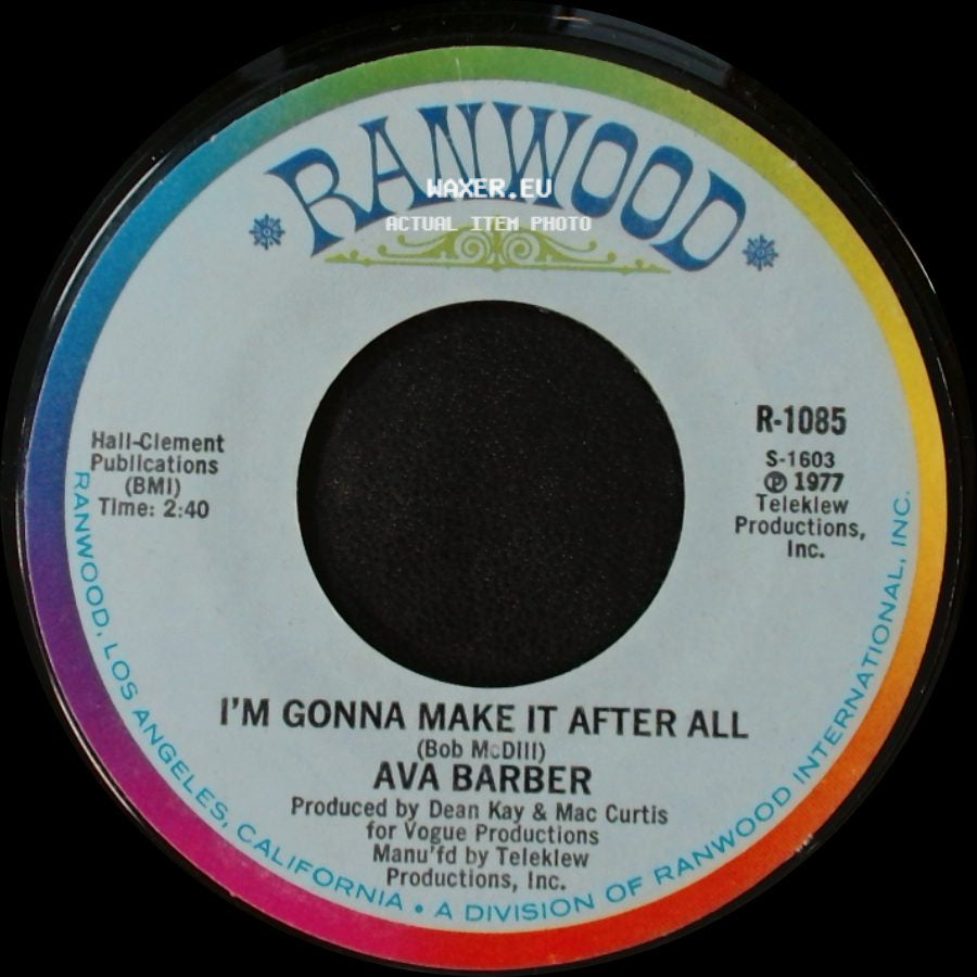 Ava Barber - I'm Gonna Make It After All / You're Gonna Love Love side A