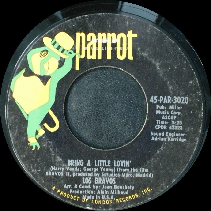 Los Bravos - Bring A Little Lovin' / Make It Last side A