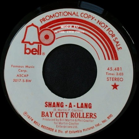 Bay City Rollers - Shang-A-Lang / Shang-A-Lang side B