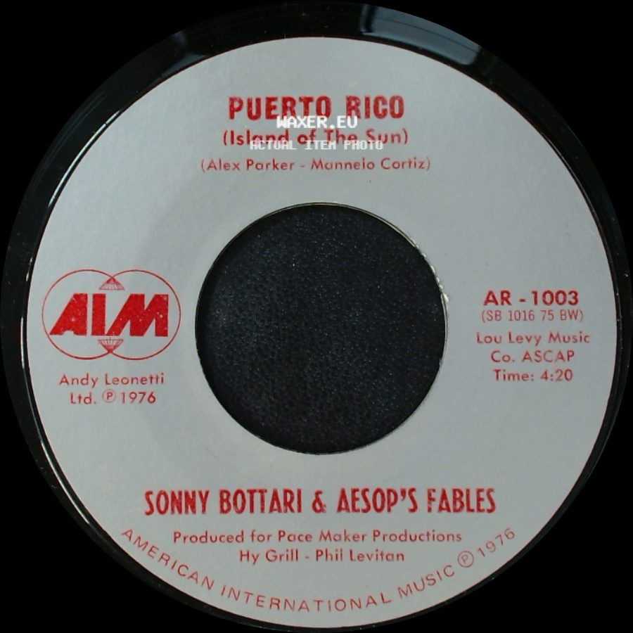 Sonny Bottari & Aesop's Fables - Puerto Rico (Island Of The Sun) / The Peanut Vendor side A