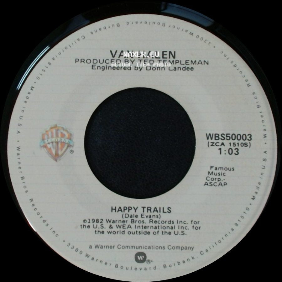 Van Halen - Pretty Woman / Happy Trails side B