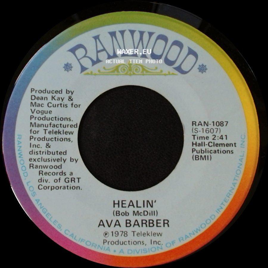 Ava Barber - I Never Will Get Over You / Healin' side B