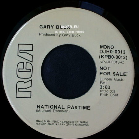 Gary Buck - National Pastime / National Pastime side B