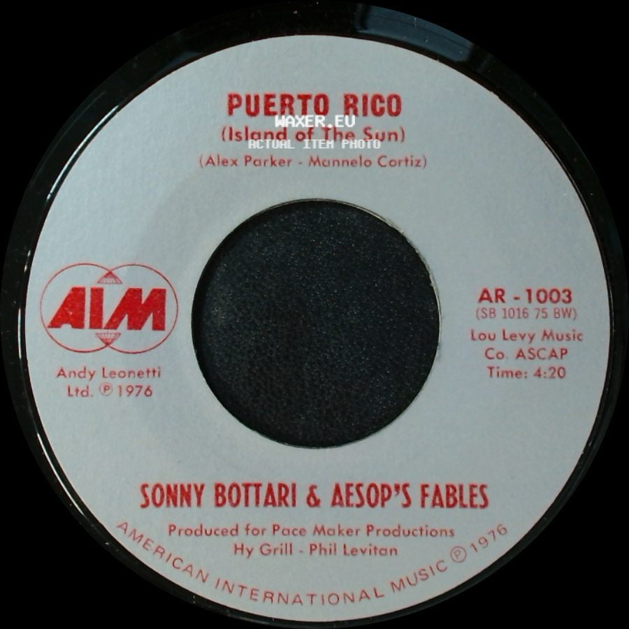 Sonny Bottari & Aesop's Fables - Puerto Rico (Island Of The Sun) / The Peanut Vendor side A