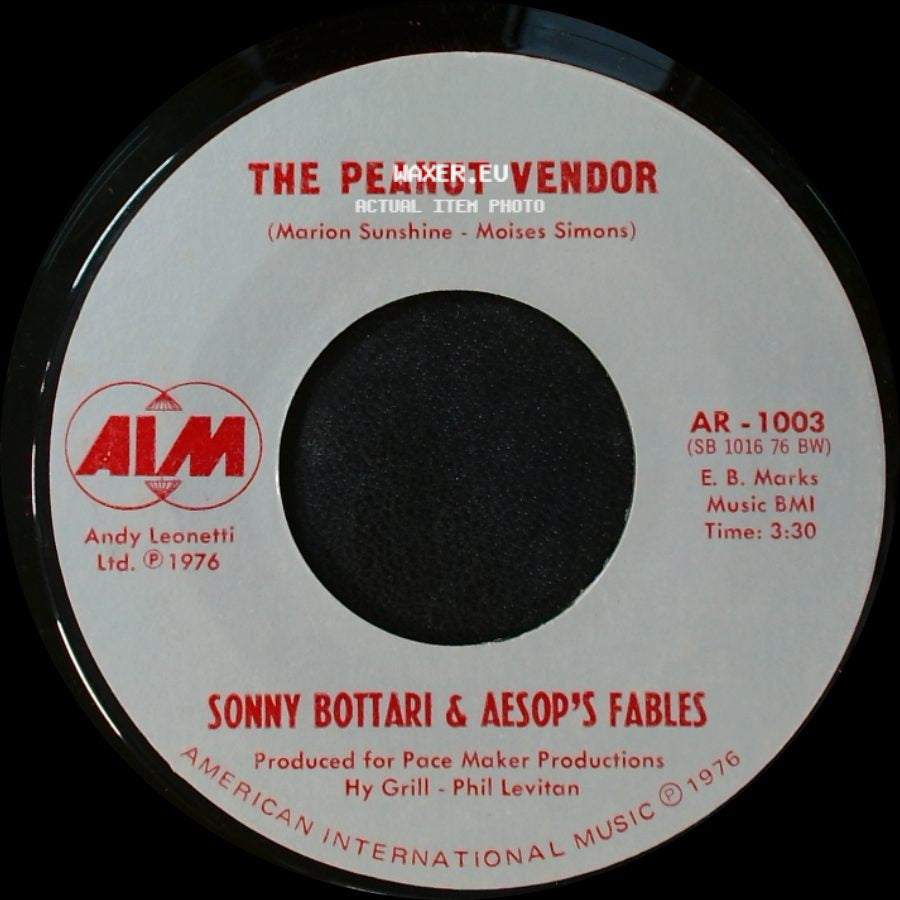 Sonny Bottari & Aesop's Fables - Puerto Rico (Island Of The Sun) / The Peanut Vendor side B
