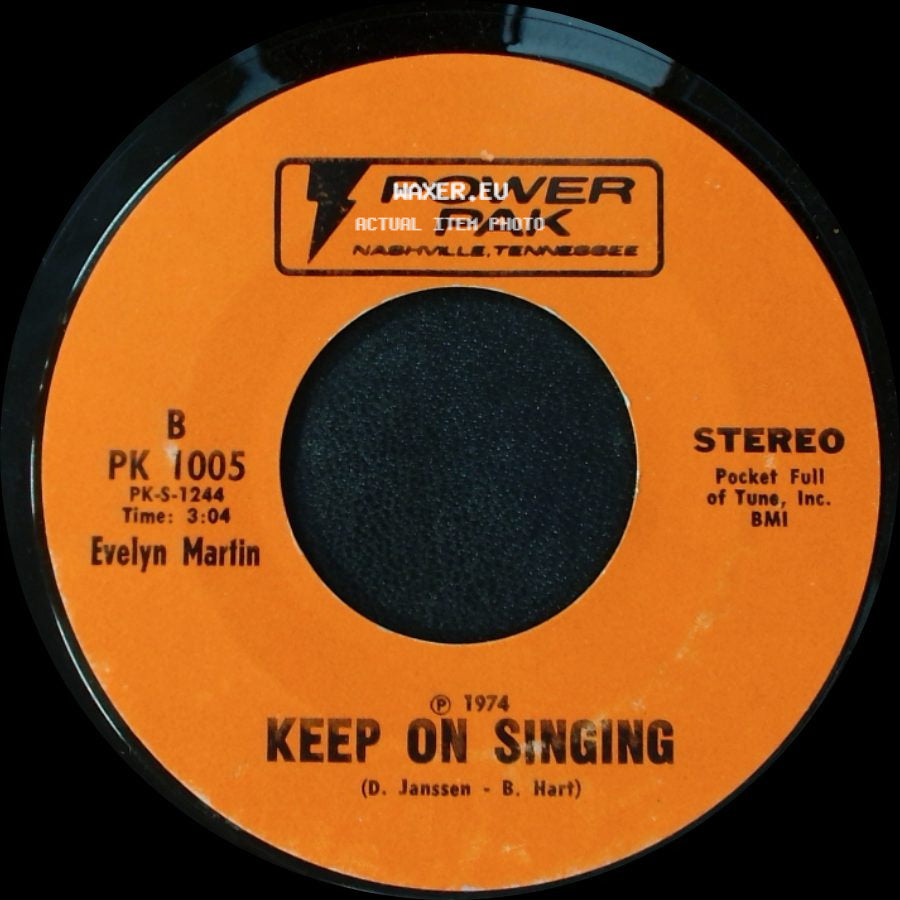 Betty Benton / Evelyn Martin - I Honestly Love You / Keep On Singing side B