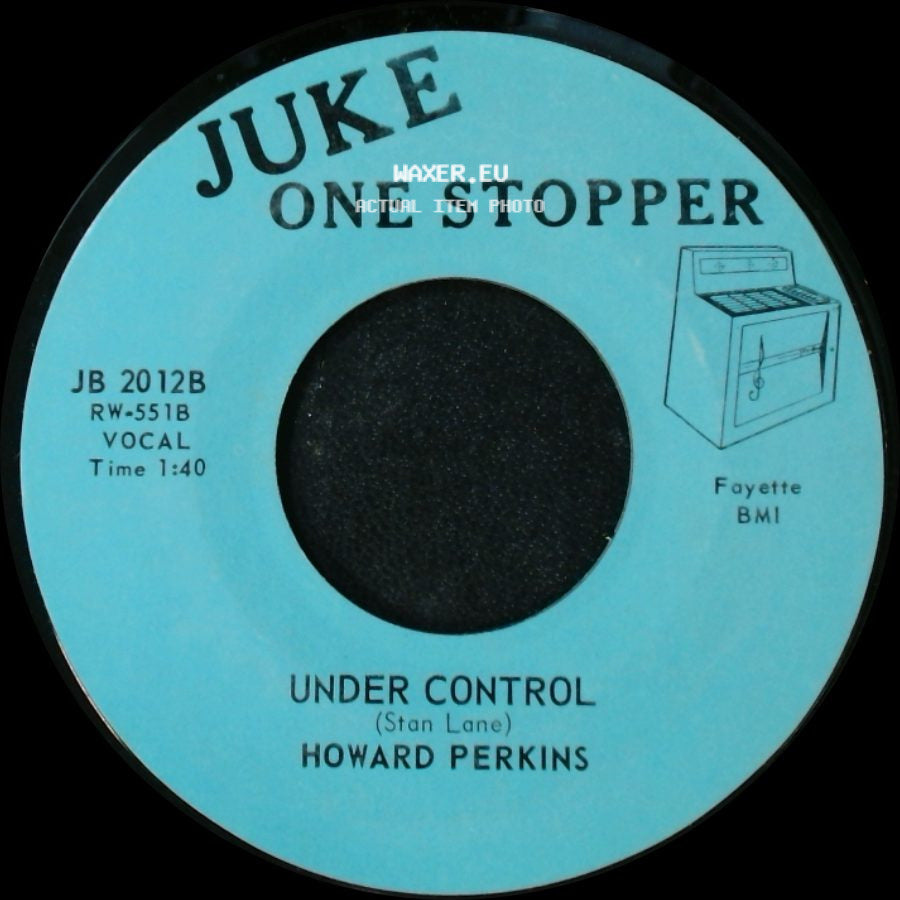 Howard Perkins - Johnny Overload / Under Control side B