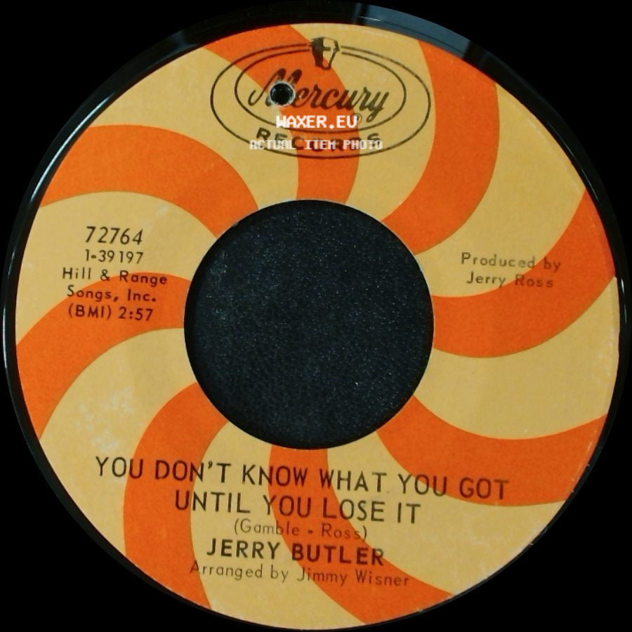 Jerry Butler - Lost / You Don't Know What You Got Until You Lose It side B