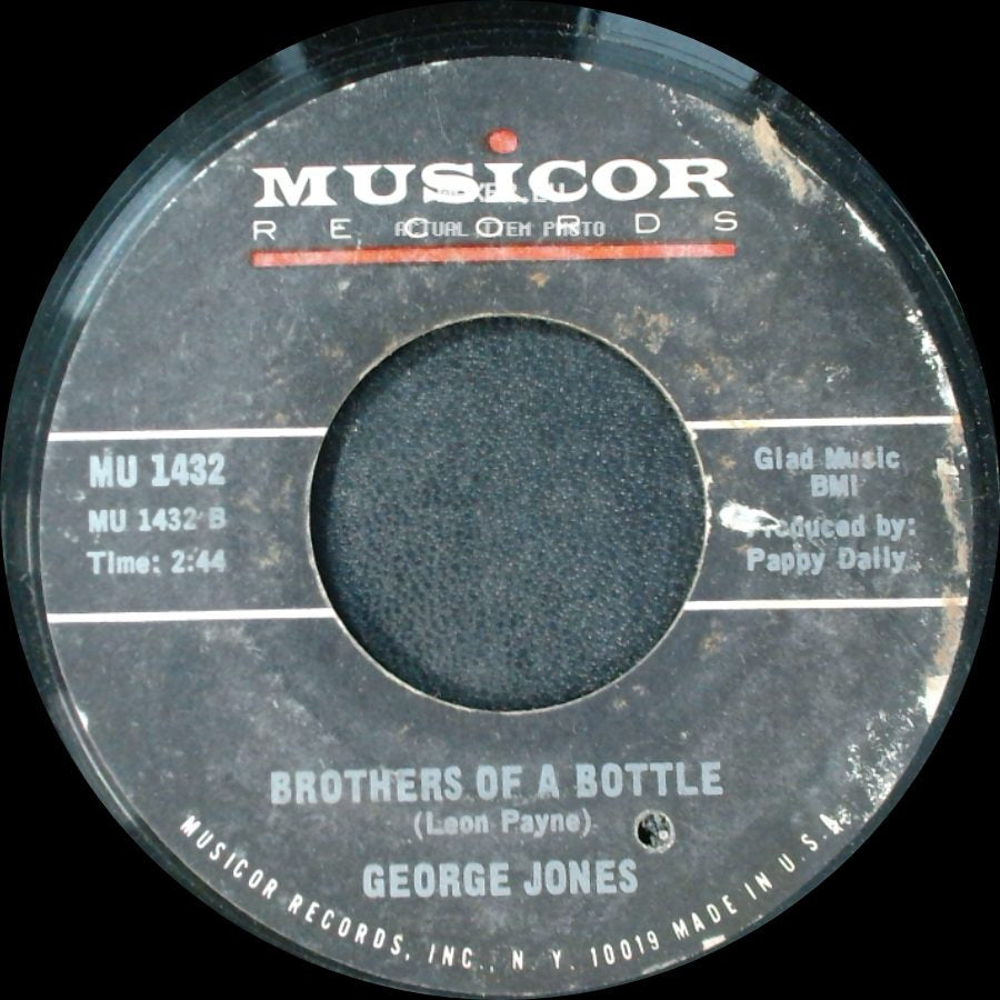 George Jones - Brothers Of A Bottle / Sometimes You Just Can't Win side A