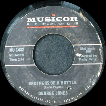 George Jones - Brothers Of A Bottle / Sometimes You Just Can't Win side A
