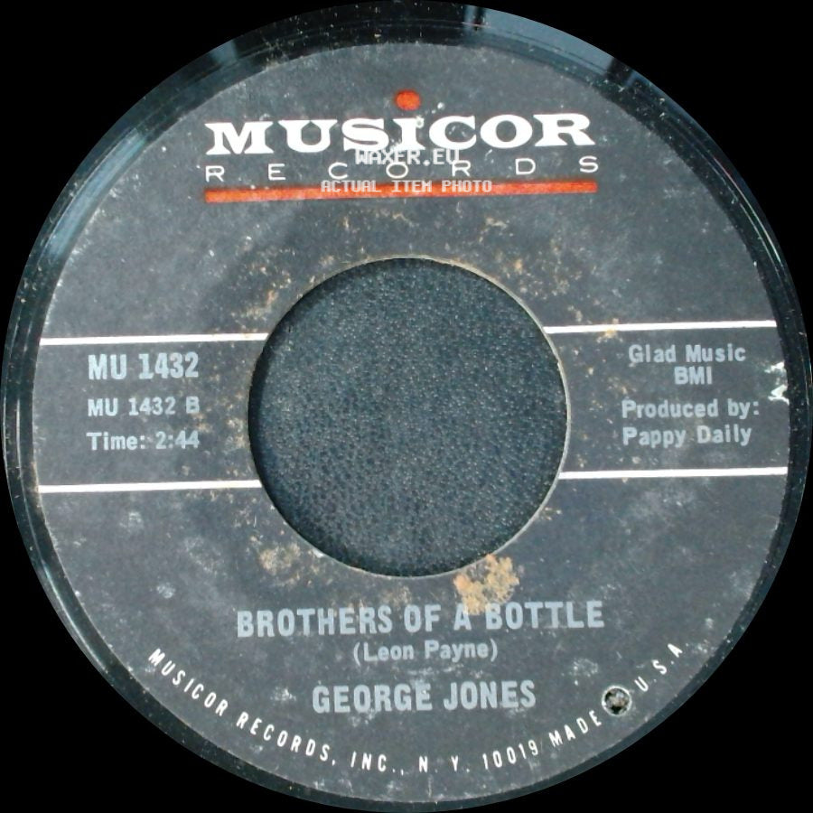 George Jones - Brothers Of A Bottle / Sometimes You Just Can't Win side A