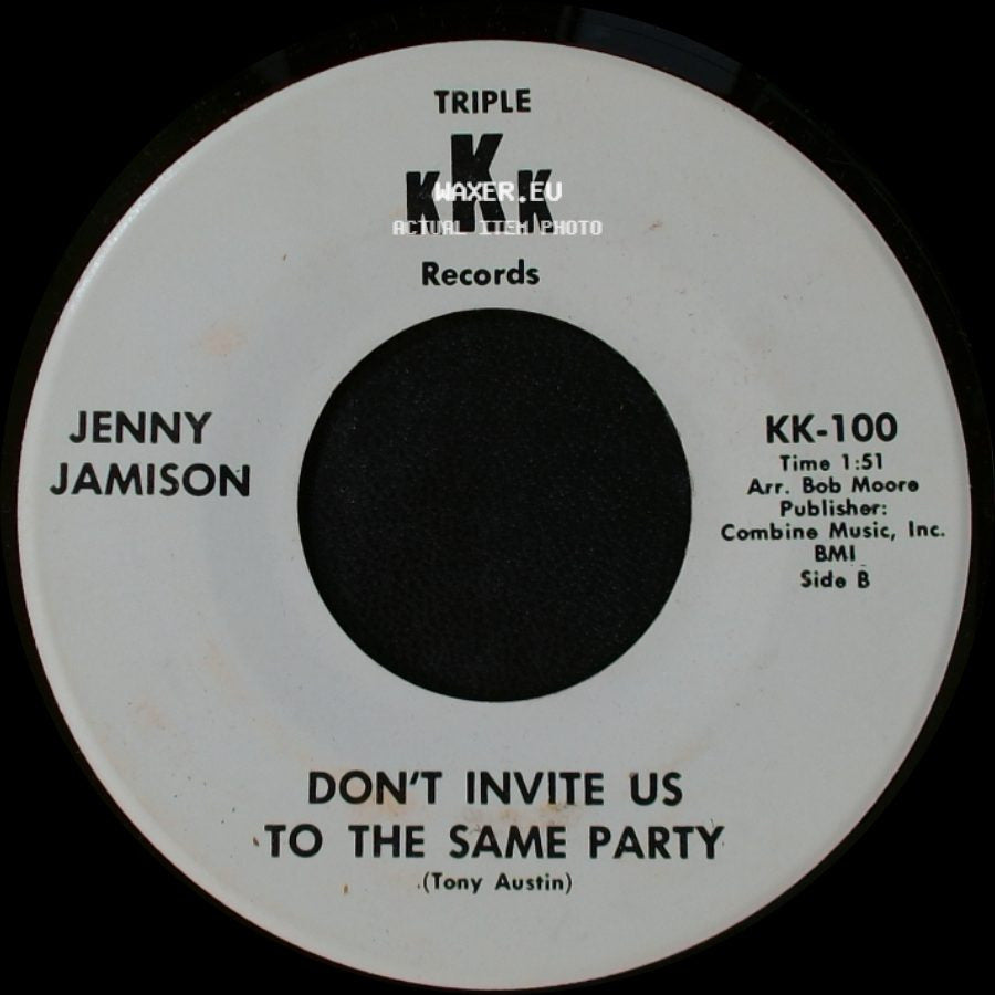 Jenny Jamison - Is This Desire / Don't Invite Us To The Same Party side B