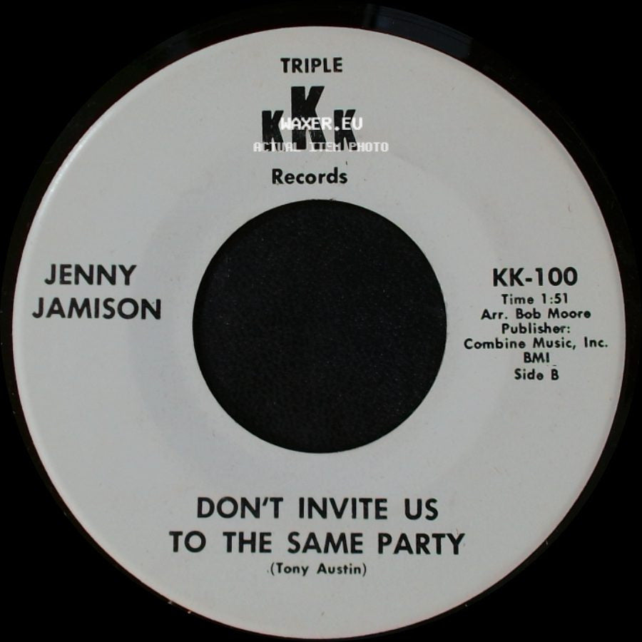 Jenny Jamison - Is This Desire / Don't Invite Us To The Same Party side B