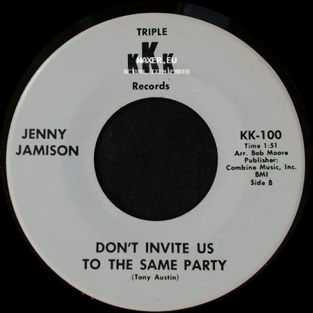 Jenny Jamison - Is This Desire / Don't Invite Us To The Same Party side B